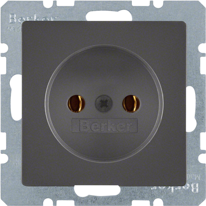 Berker q1 Einbau-Wandsteckdose 1-fach Anthrazit