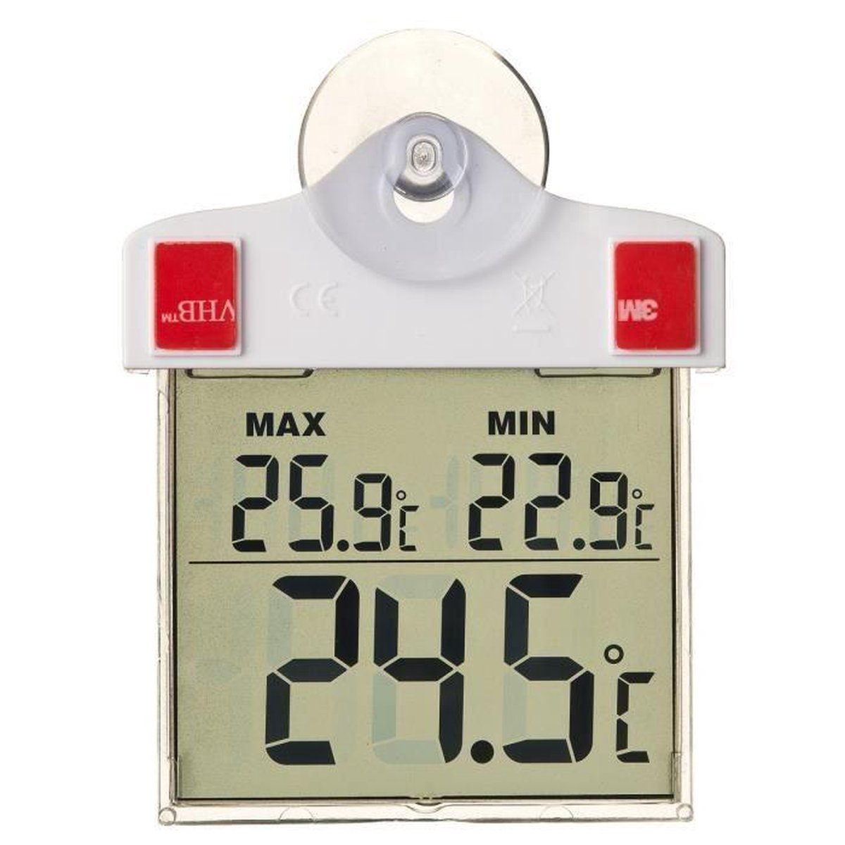 Nature Fenster Thermometer Digital 13x10x3 cm 6080078