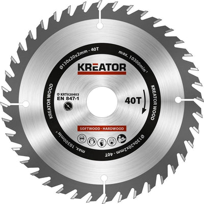 Kreator – krt020403 – Kreissägeblatt – 130 mm, 40 Zähne