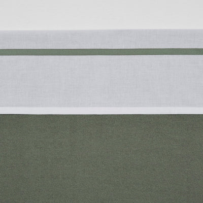 Meyco Babybettlaken mit Paspelierung – Waldgrün – 75 x 100 cm – 0,3 Tog