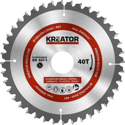 Kreator krt020502 Universal-Sägeblatt 160 mm – 40 t