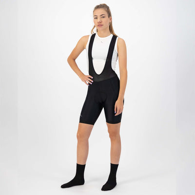 Rogelli Core kurze Radhose Damen - Hosenträger - Schwarz - S
