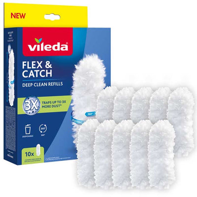 Vileda Flex Catch – Staubtücher – 10 Stück – recycelbar – 360°-Reinigung