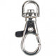 Creativ Company Carabiner Closeure, groß, H: 3,7 cm, d 37 mm, b: 1,4 cm, silbergeplant, 15 Stück 1 Box