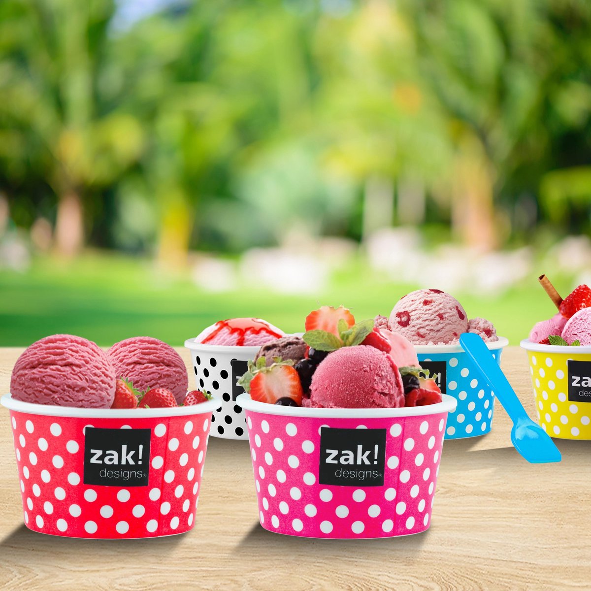 Zak!designs Dotty Eisbecher – Eisbecher – Eisformen – 250 ml – Rosa