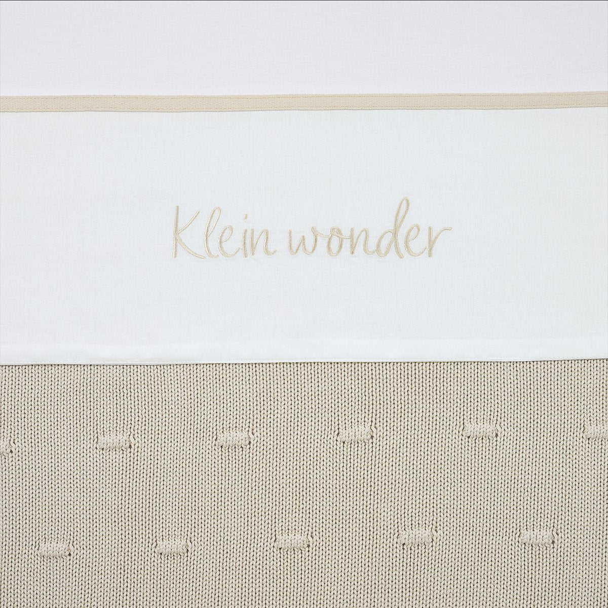 Meyco Baby-Kleinwunder-Bettlaken – weicher Sand – 75 x 100 cm – 0,3 Tog