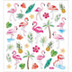 Creativ Firmenaufkleber, Flamingo, Blatt 15x16,5 cm, ca. 37 Stück, 1 Blatt