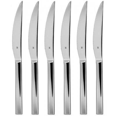 WMF Nuova Steakmesser – 6-teilig – Edelstahl – ergonomisch – für perfektes Schneiden