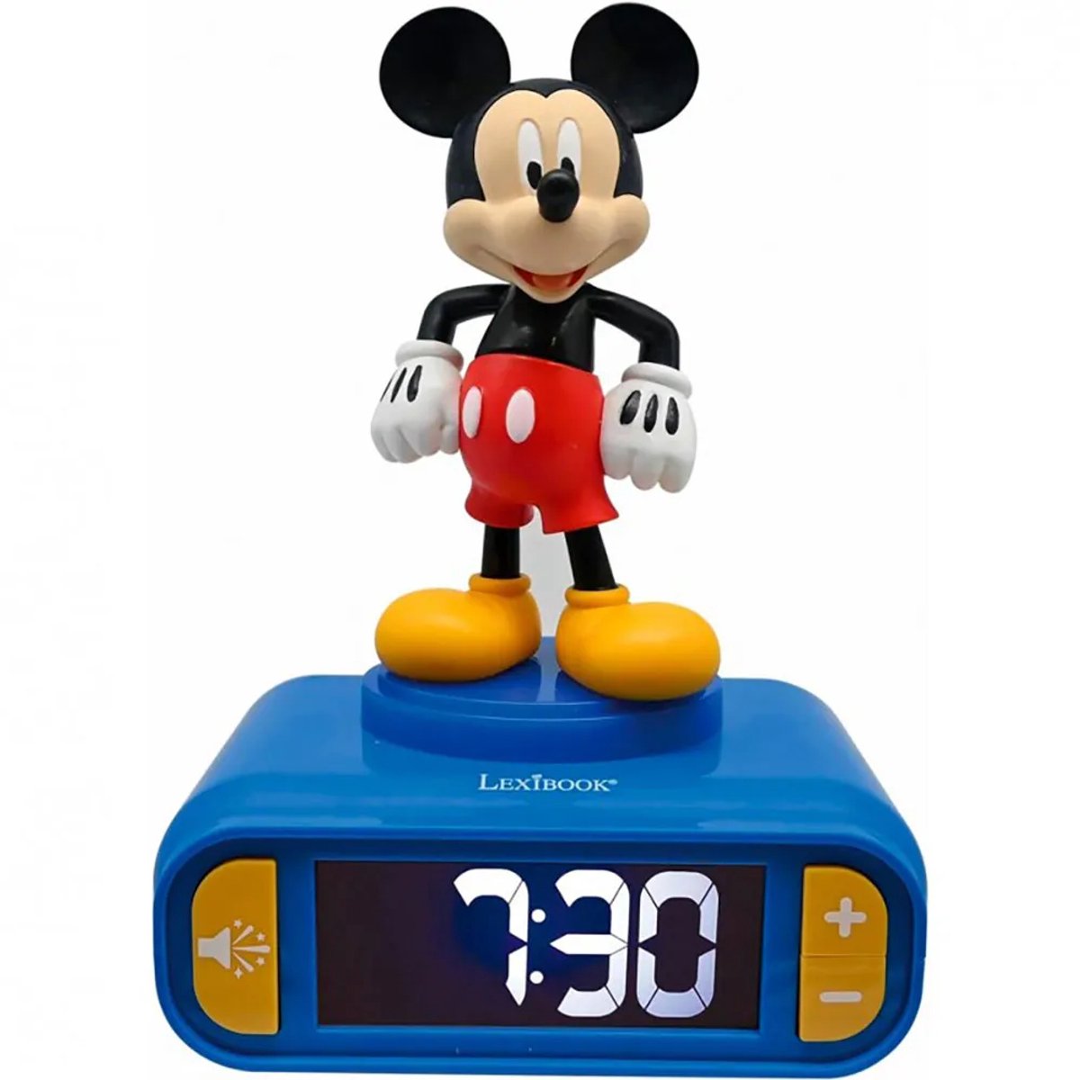 Digitaler Lexibook-Wecker mit Mickey-3D-Nachtlicht und Soundeffekten