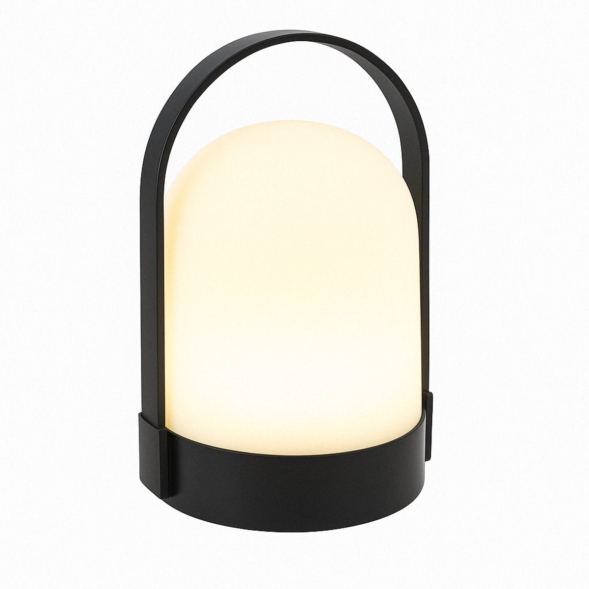 Grundig tragbare Lampe – tragbare Lampe mit Griff – tragbare Lampe warmweiß – batteriebetriebene Lampe 3x AA – schwarz und weiß