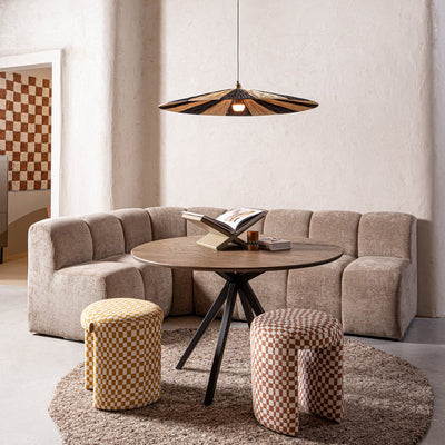 Woood Charlie Hocker – Polyester – Karos – Gelb