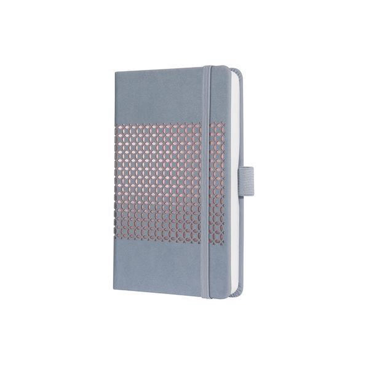 Sigel Notizbuch Jolie – Impress – A6 – Hardcover – 174 Seiten – liniert – 80 Gramm – Gletschergrau – Si-JN208