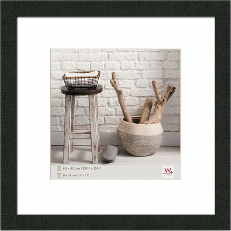 Walther Home - Holzrahmen - Fotogröße 40x40 cm - Schwarz