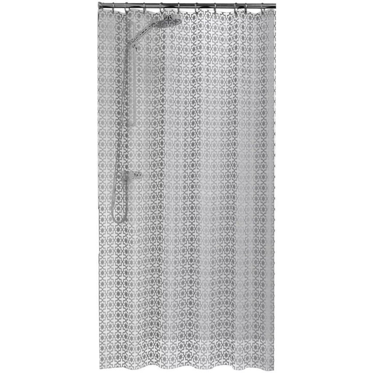 Sealskin Hamam-Duschvorhang 180 x 200 cm – Peva – Silber