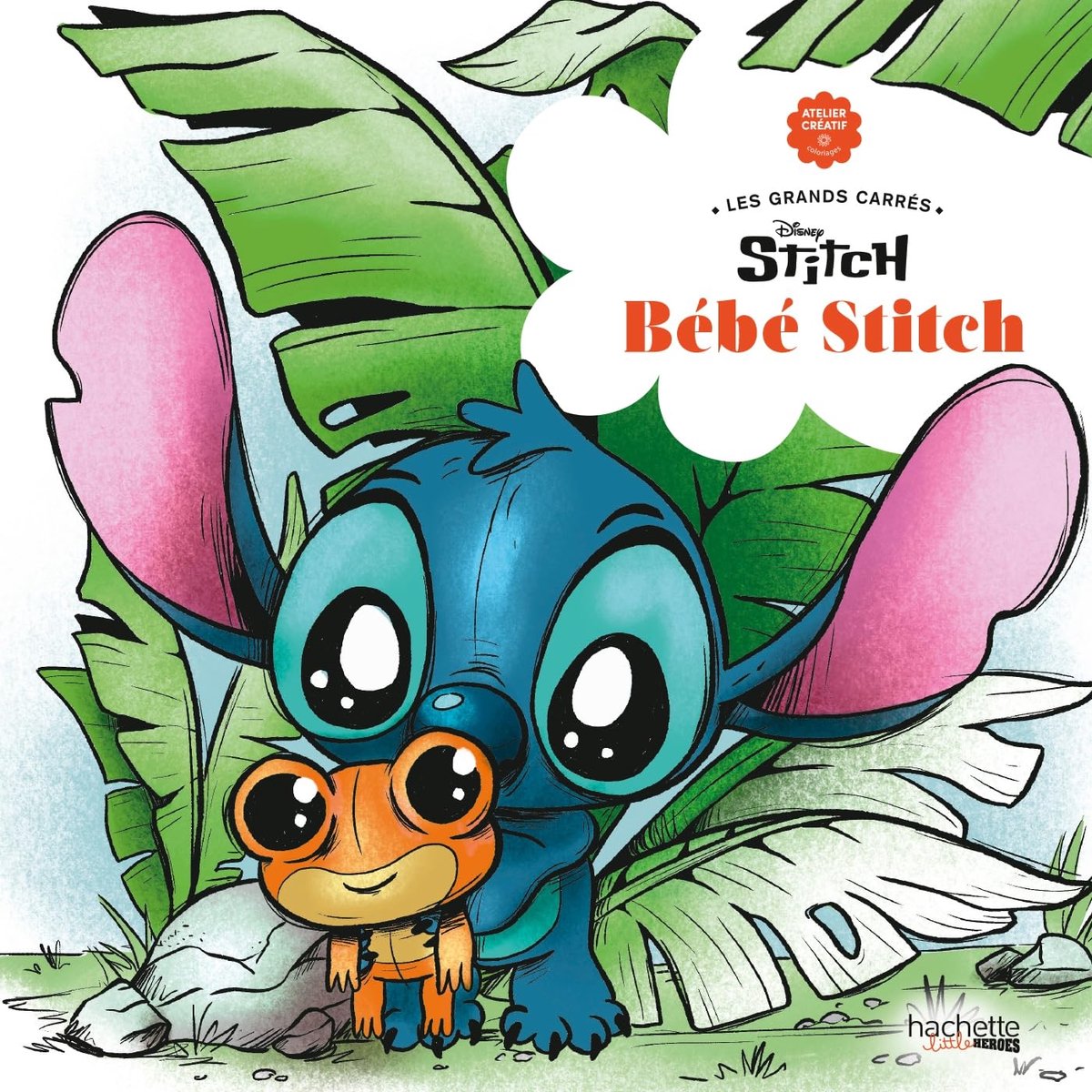 Hachette Heroes Les Grands Carrés Bebe Stitch – Hachette – Malbuch für Erwachsene und Kinder