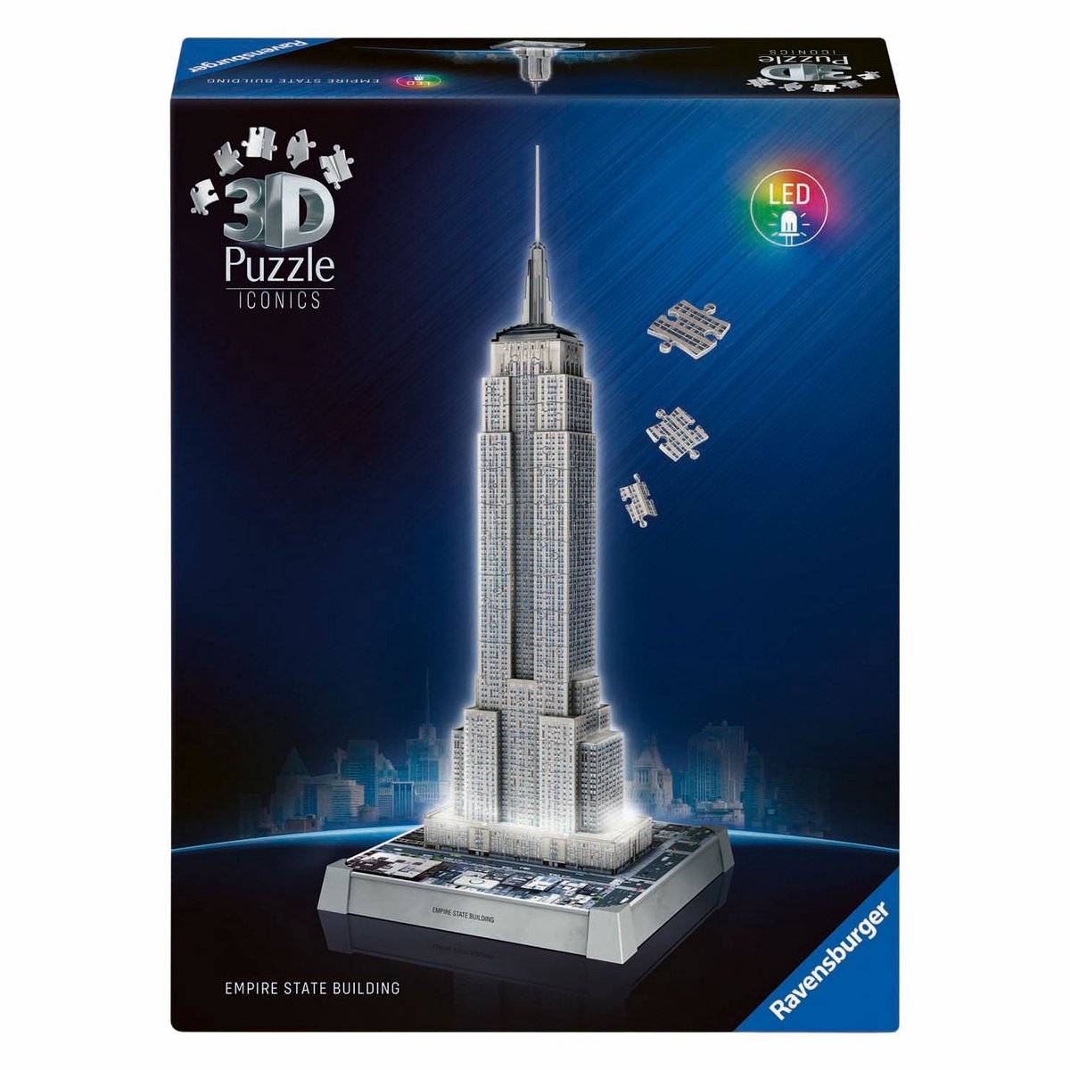 Ravensburger 3D-Puzzle Icons Empire State Building – mit Licht – 241.