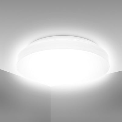 B.k.licht – LED-Badezimmerbeleuchtung – Deckenleuchte – weiße Badezimmerlampe – IP44 – ø29 cm – 4.000 K – 1.200 lm – 12 W