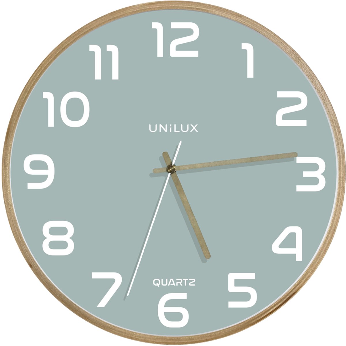 Unilux baltische Uhr Holz blau