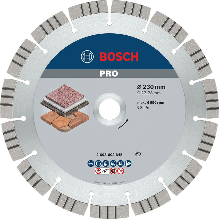 Bosch Diamantscheibe Best Stone 230 22.23