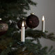 Konstsmide Kerzenbeleuchtung für den Innenbereich – Set mit 10 Kerzen – Kunststoff – Batterie – ohne Kabel – Weihnachtsbeleuchtung