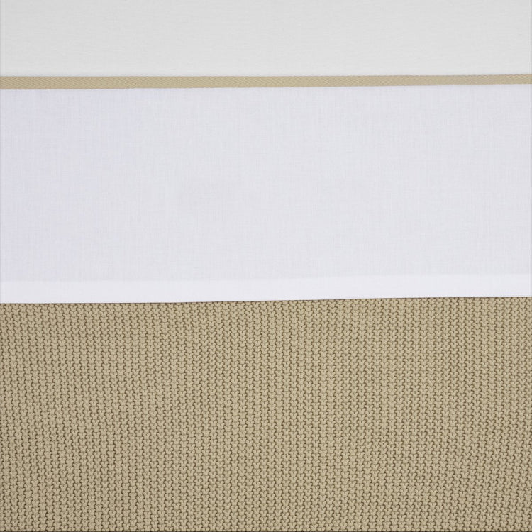 Meyco Babybettlaken mit Paspelierung – Sand – 75 x 100 cm – 0,3 Tog