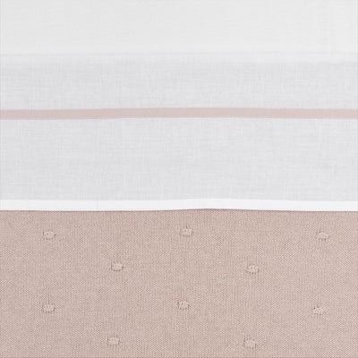 Meyco Babybettlaken mit Paspelierung – zartrosa – 100 x 150 cm – 0,3 tog