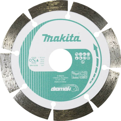 Makita d-80070 Diamant-Trennscheibe Durchmesser 115 mm Bohrer-Durchmesser 22,23 mm Beton, Ziegel, Kalksandstein 1 Stück(e)