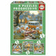 Educa - Puzzle - Hase - 4 Puzzles mit 12 - 16 - 20 - 25 Teilen - Kinderpuzzle