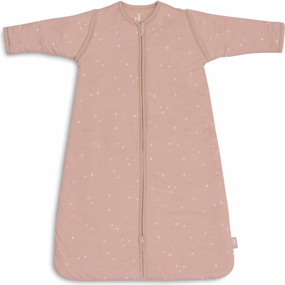 Jollein Babyschlafsack Winter mit abzippbarer Hülle 70cm – Twinkling Wild Rose – Winterschlafsack