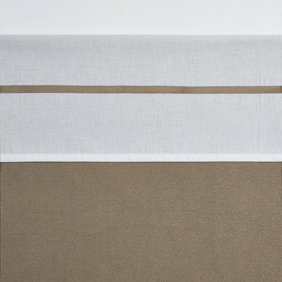 Meyco Babybettlaken mit Paspelierung – Taupe – 75 x 100 cm – 0,3 Tog