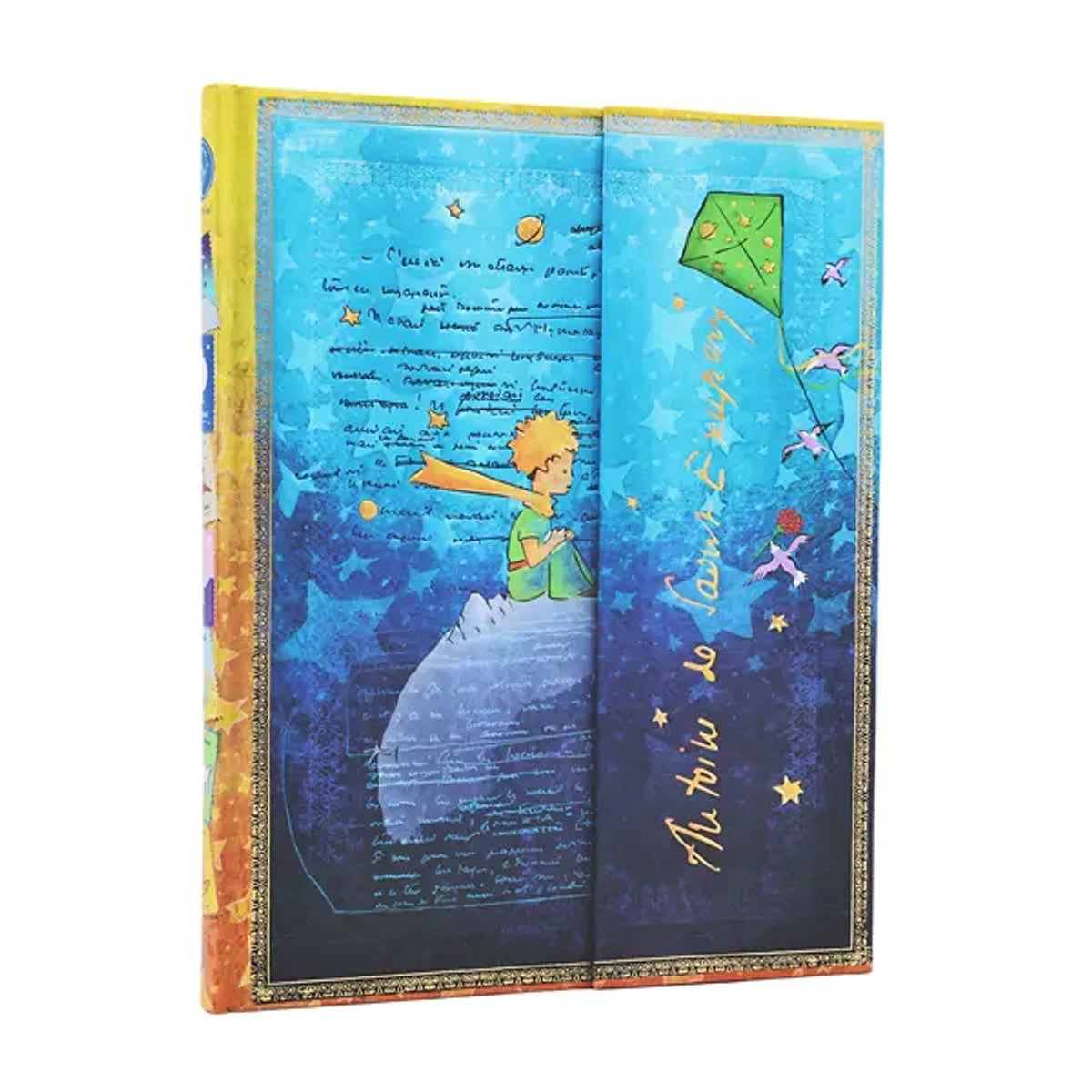 Paperblanks Saint-Exupéry, der kleine Prinz, Sammlung verzierter Manuskripte, gebundene Notizbücher, ultraliniert, 144 Seiten, 120 g/m²