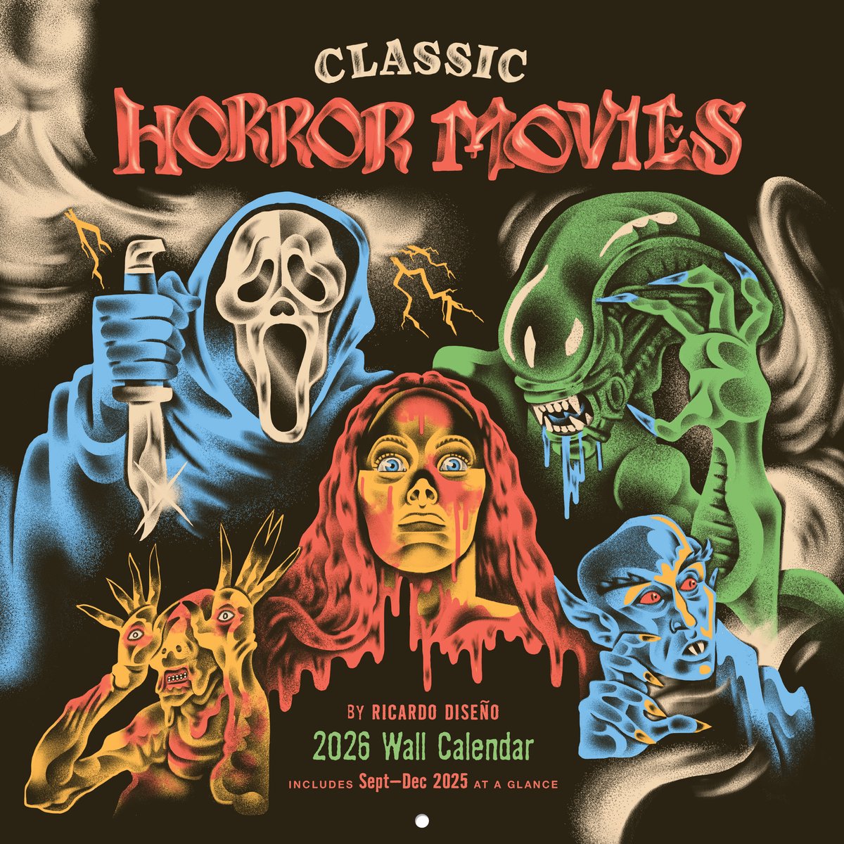 Trends internationaler klassischer Horrorfilm-Wandkalender 2026