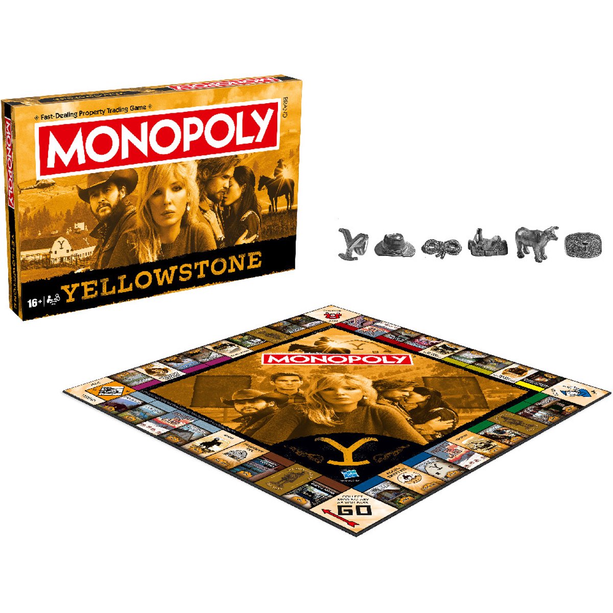 Winning Moves Monopoly – Brettspiel – Yellowstone – Englisch