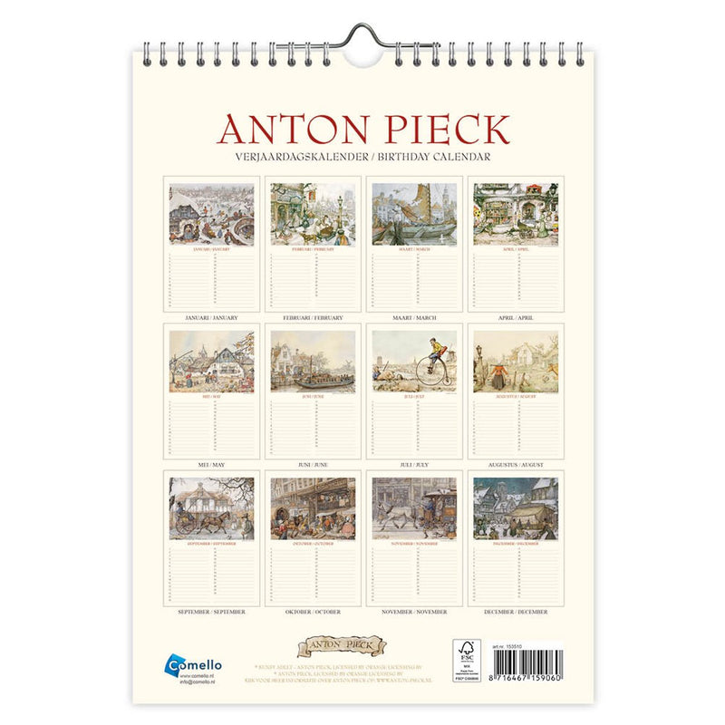 Comello Anton Pieck A4 der Fährhaus-Geburtstagskalender
