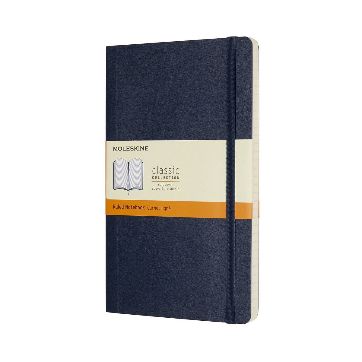 Klassisches Moleskine-Notizbuch – groß – Softcover – liniert – Saphirblau