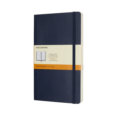 Klassisches Moleskine-Notizbuch – groß – Softcover – liniert – Saphirblau