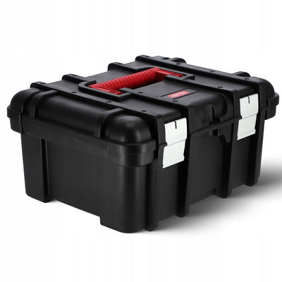 Breiter Keter-Werkzeugkoffer – 16 Zoll – 41,9 x 32,7 x 20,5 cm – schwarz