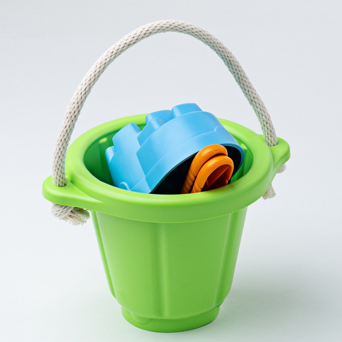Green Toys Beach Set mit Eimer, Rake und Scoop