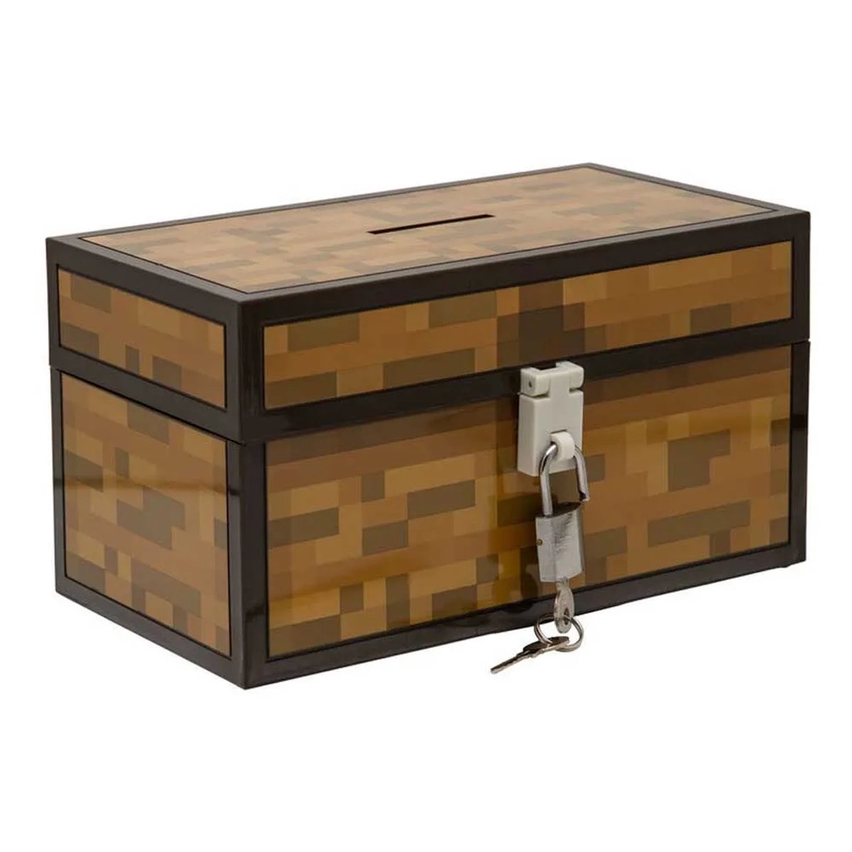 Paladone Minecraft Spardose in Truhenform – mit Schloss –