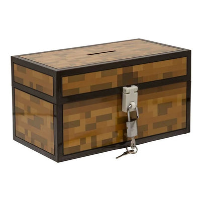Paladone Minecraft Spardose in Truhenform – mit Schloss –