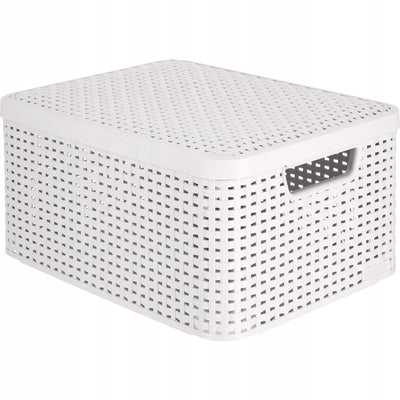 Curver Style-Serie – Aufbewahrungsbox mit Deckel – 18 l – hellgrau