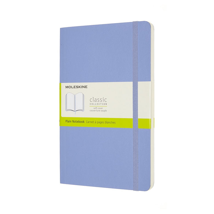 Klassisches Moleskine-Notizbuch – groß – Softcover – leer – Hortensienblau