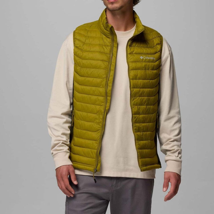 Columbia Powder Pass™ Hybridweste Outdoor-Körperwärmer für Herren – Mossy Green, Greenscape
