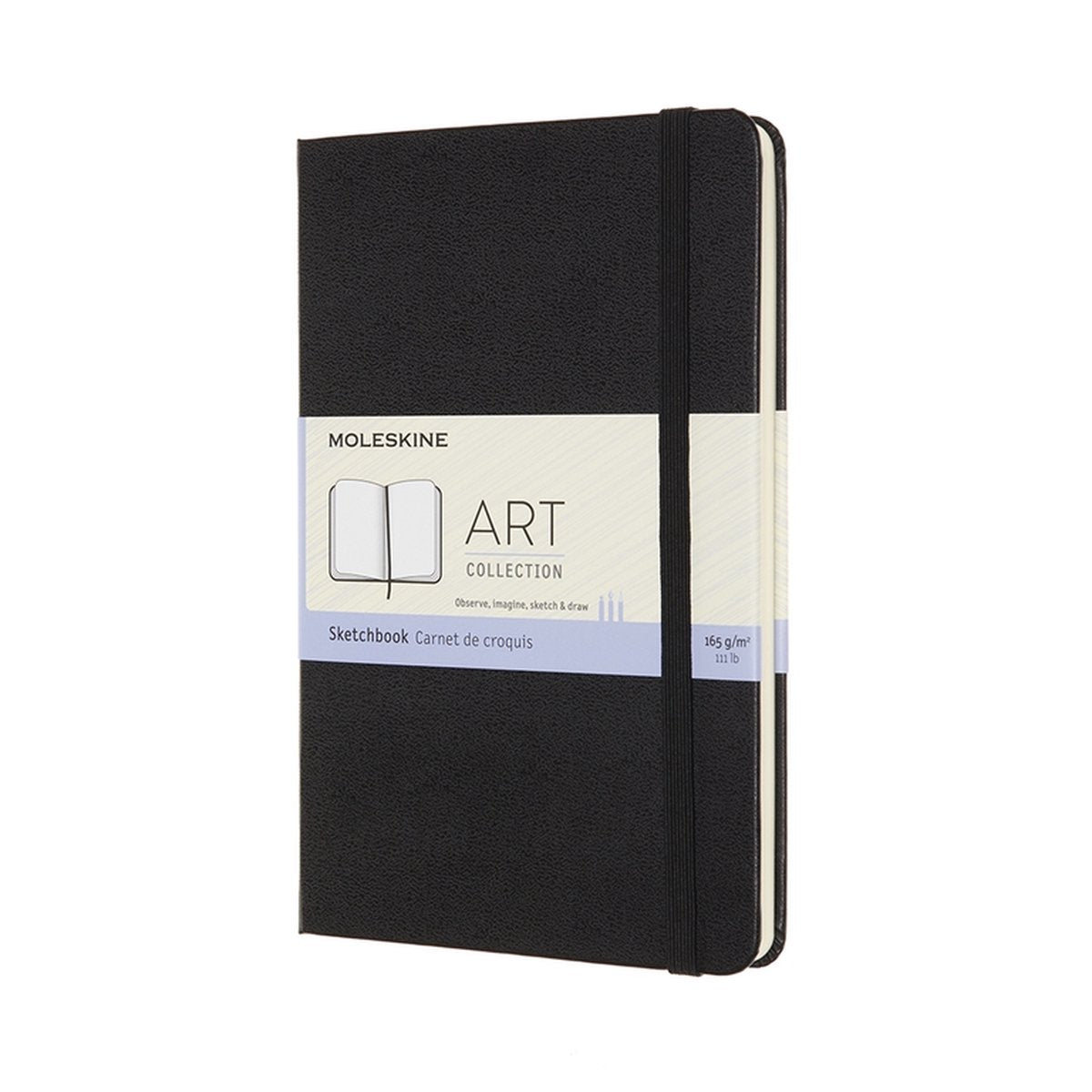 Moleskine Kunstskizzenbuch – mittelgroß – Hardcover – Schwarz