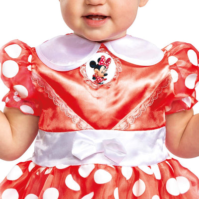 Verkleidung rote Minnie Maus, klassisches Baby (EU), 6–12 Monate