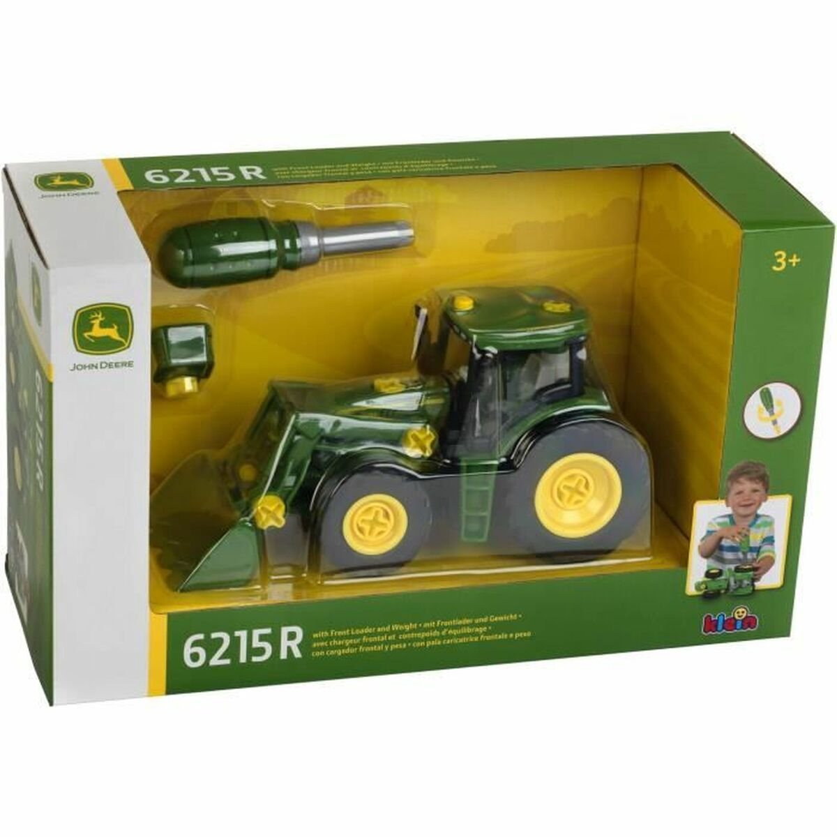 Klein Toys Bauspiel Small Blockables 1:24 Traktor grün