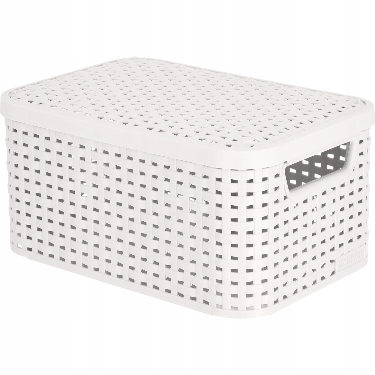 Curver-Stilserie – Aufbewahrung – S – Hellgrau – Rattanstruktur