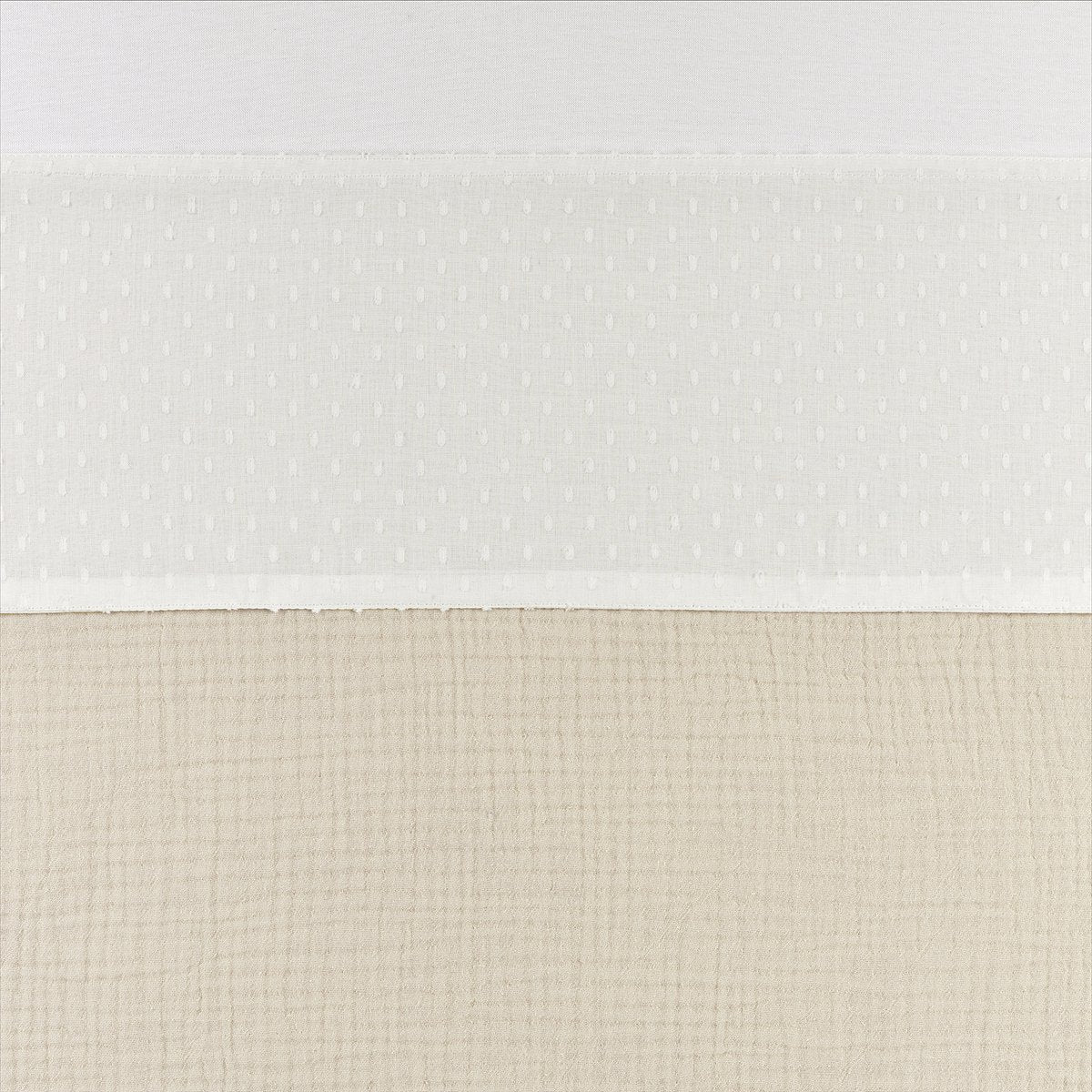 Meyco Baby-Plume-Bettlaken – 75 x 100 cm – gebrochenes Weiß