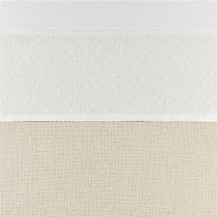 Meyco Baby-Plume-Bettlaken – 75 x 100 cm – gebrochenes Weiß