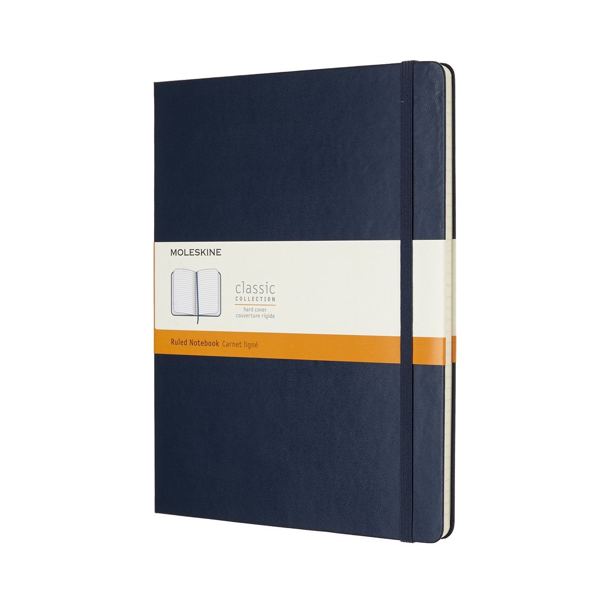 Klassisches Moleskine-Notizbuch – extra groß – Hardcover – liniert – Saphirblau